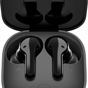 Fone de ouvido sem fio QCY T13, TWS Bluetooth 5.1 com 4 microfones Touch Control IPX5 à prova d’água 40 horas de tempo de reprodução