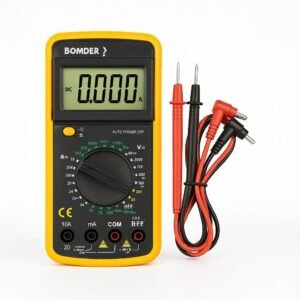 Multímetro Digital BOM-6007 com Capacímetro e Aviso Sonoro Ferramenta de Medição Precisa e Confiável para Eletrônica e Elétrica