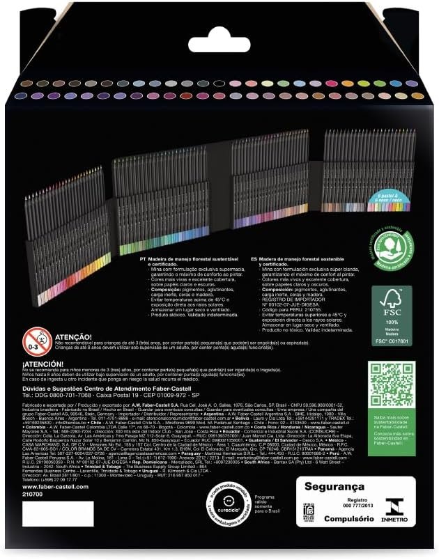 Lápis De Cor, Faber-Castell, Ecolápis Supersoft, 210700, 100 cores - Imagem 2