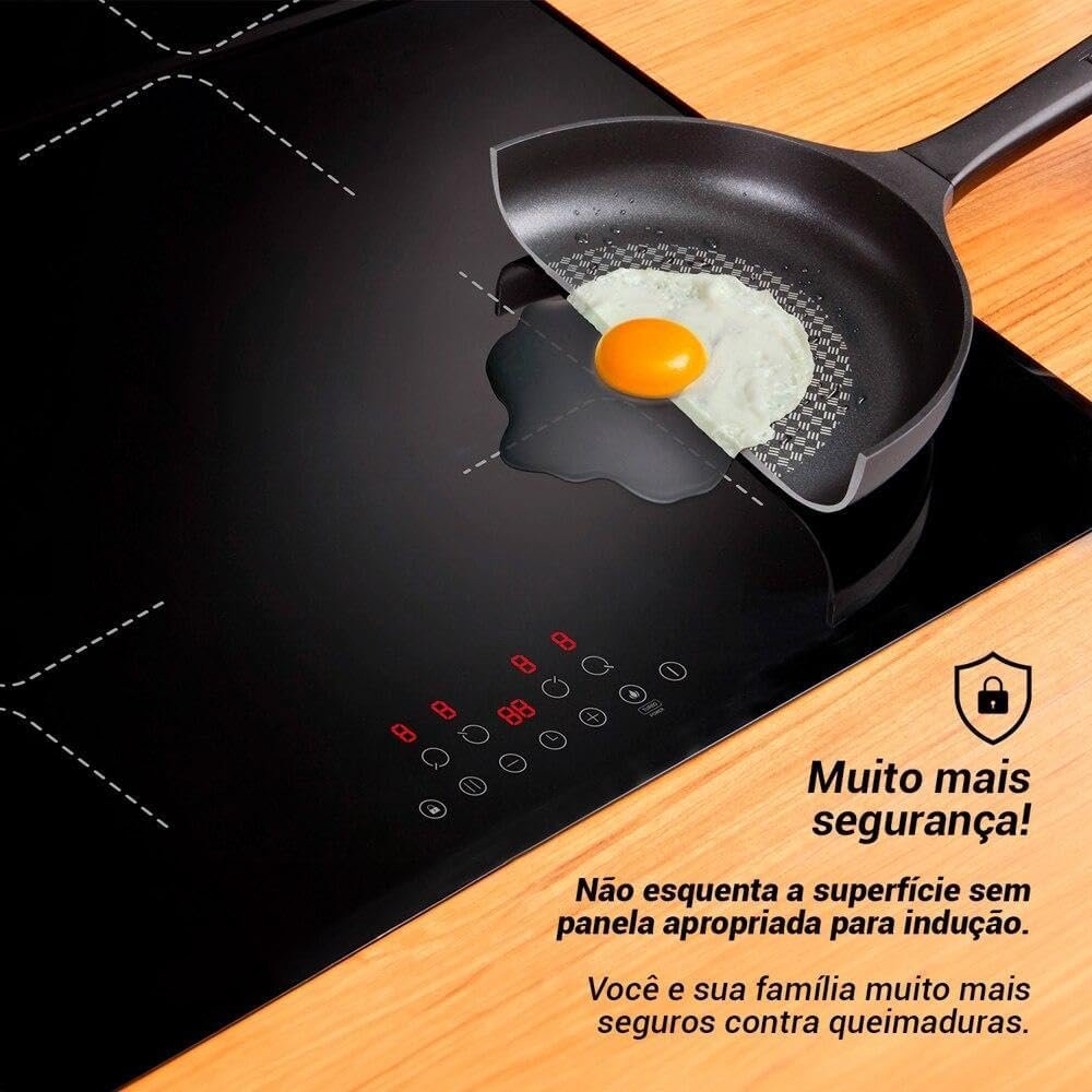 Cooktop de Indução 4 Bocas Eos 7200w Preto Eci04ep2 220v - Imagem 3