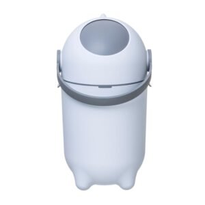 Gato Panda Lixo Lixeira Anti Odor para Fraldas 10 Litros – Design Compacto e Higiênico, Vedação Contra Odores, Fácil de Limpar, Ideal para Quartos de Bebê Cozinhas CLASSIC e EASY MAX (Classic)