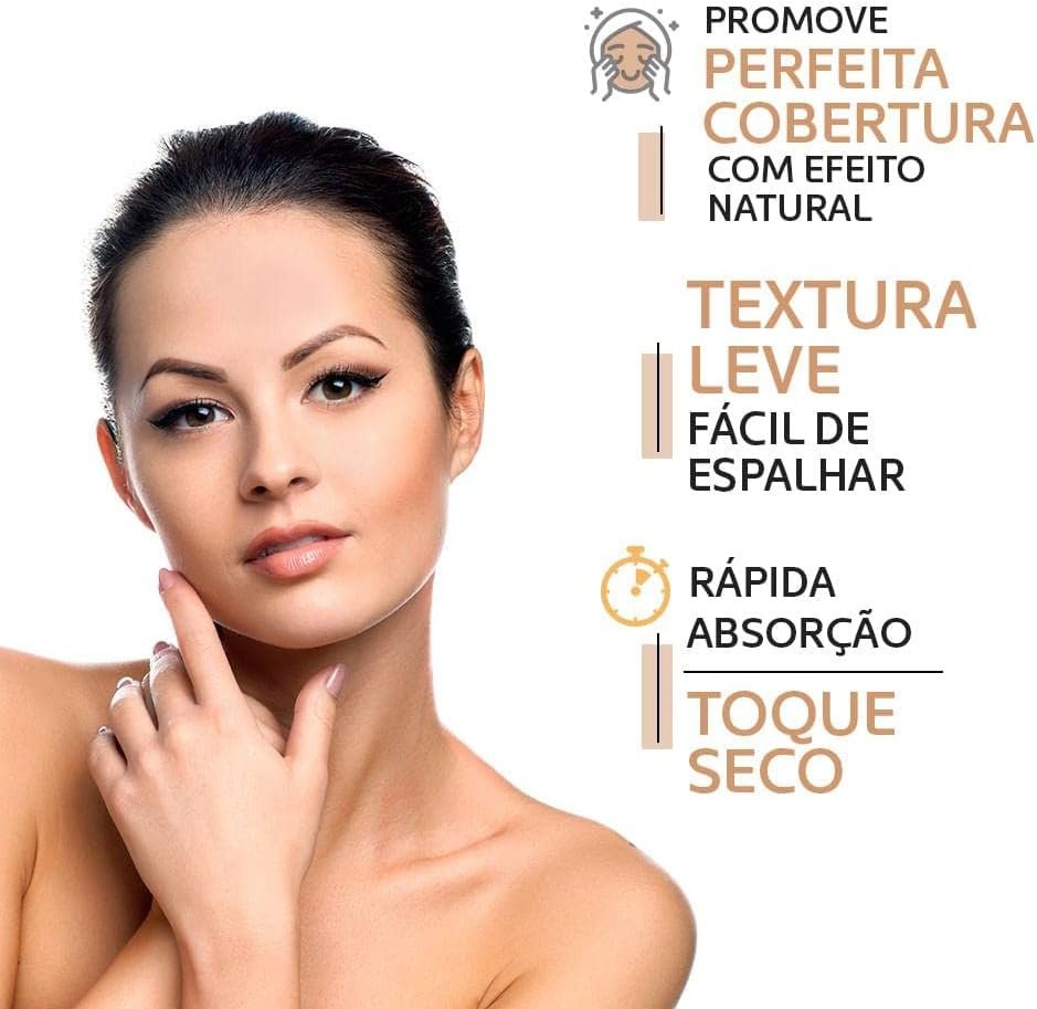 MANTECORP - Protetor Solar Facial Episol Color FPS 70 - Efeito Base, Alta Proteção UVA e UVB, Toque Seco, Rápida Absorção - Tom 2 Claro - 40ml - Imagem 5