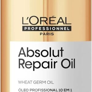 L’Oréal Professionnel Óleo 10 em 1 Absolut Repair | Multi-benefícios para cabelos secos e danificados | Repara e Promove Brilho | Com Gold Quinoa e Proteínas