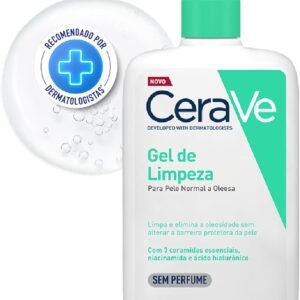 CeraVe, Gel de Limpeza Facial para pele oleosa, com Ácido Hialurônico e Niacinamida