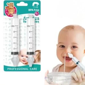 Aspirador Nasal Infantil com Ponta de Silicone, Seringa Lavadora para Bebês, Kit de Limpeza Nasal Aspirador Nasal Infantil com Ponta de Silicone, Seringa Lavadora para Bebês, Kit de Limpeza Nasal