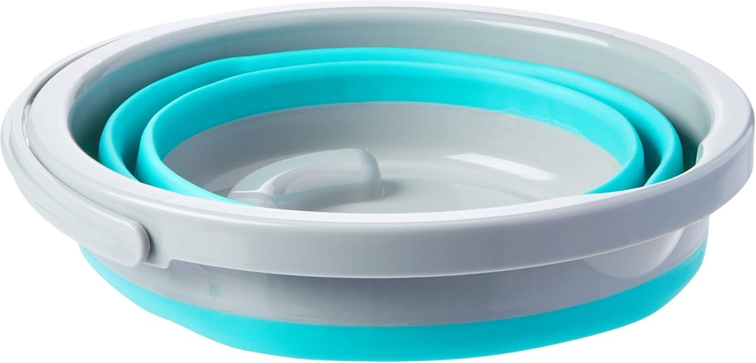 Balde 5 L Retrátil Verde Água, RET3512, Flash Limp - Imagem 2