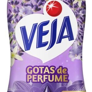 Veja Gotas de Perfume Ametista Lavanda Limpador Perfumado Concentrado 100 ml