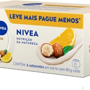 NIVEA Sabonete Vegetal Nutrição Da Natureza Manteiga De Karité & Lima Da Pérsia 80g (6 un.)