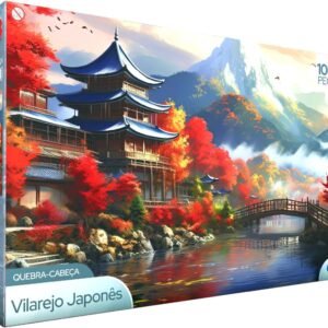 GGB Plast Quebra Cabeça Puzzle 1000 Peças Vilarejo Japonês