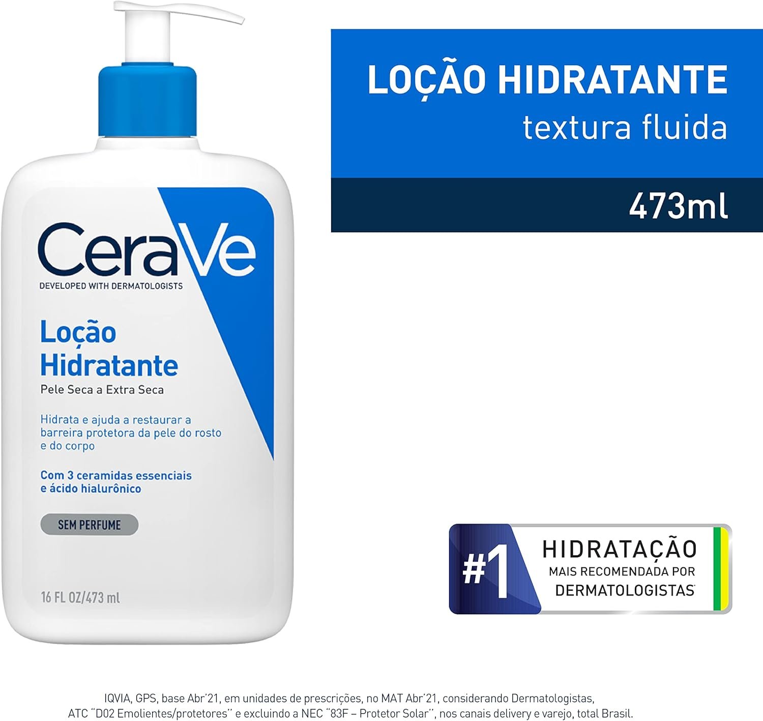 CeraVe, Loção Hidratante Corporal, com textura Fluida e Ácido Hialurônico - Imagem 3