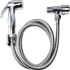 Ducha Higiênica ABS para Banheiro – Kit Completo com 3 Pulverizadores, Suporte e Mangueira, Design Moderno