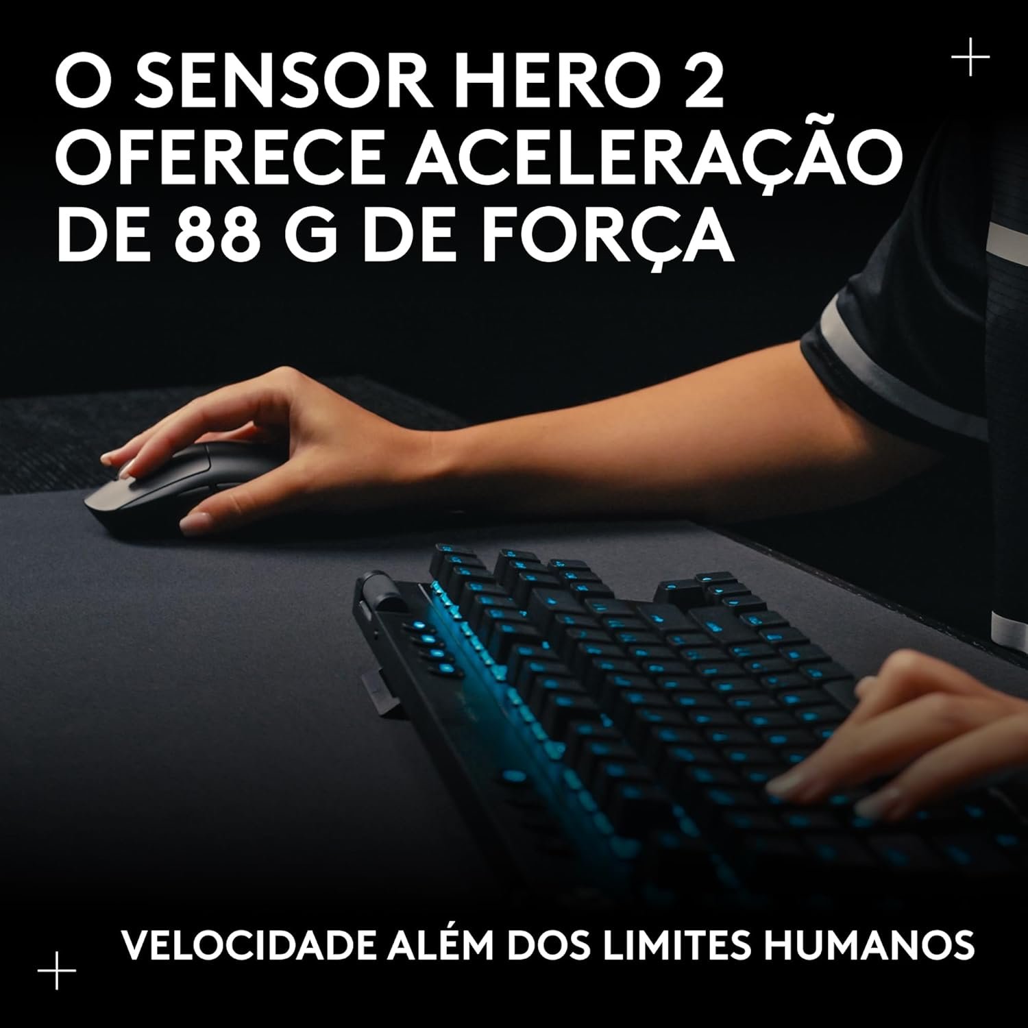 Mouse Gamer Sem Fio Logitech G PRO 2 LIGHTSPEED para Destros ou Canhotos, 4 Botões Programáveis e Removíveis, Sensor Hero 2 44K DPI, Carregamento USB-C, PC/Mac - Preto - Imagem 11