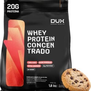 Whey Protein Concentrado Cookies Refil 1.8kg – Contribui Para o Ganho Muscular Hipertrofia – Dux Human Health