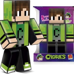 Boneco Cadres Gamer Turma do Problems – 25cm Mine Youtuber – Algazarra