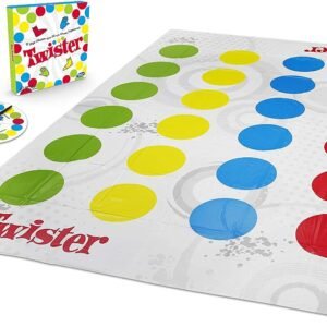 Hasbro Gaming, Jogo de Festas, Twister – Novos Movimentos, Jogo de Equilíbrio, 2 Jogadores ou Mais – A partir de 6 Anos