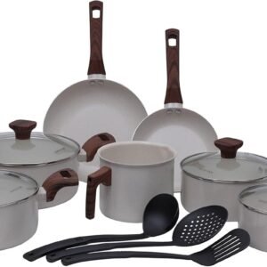 Mimo Style, Jogo de Panelas Cerâmica 10 Peças Indução Pratic Cook Marmol Mimo Style, Jogo de Panelas Cerâmica 10 Peças Indução Pratic Cook Marmol