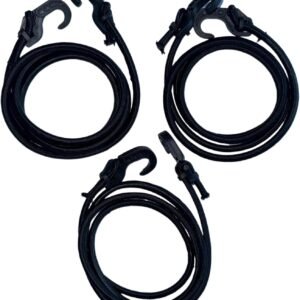 Corda Elástica Para Bagageiro Moto/Bike 3 Un 1,5mt Preto