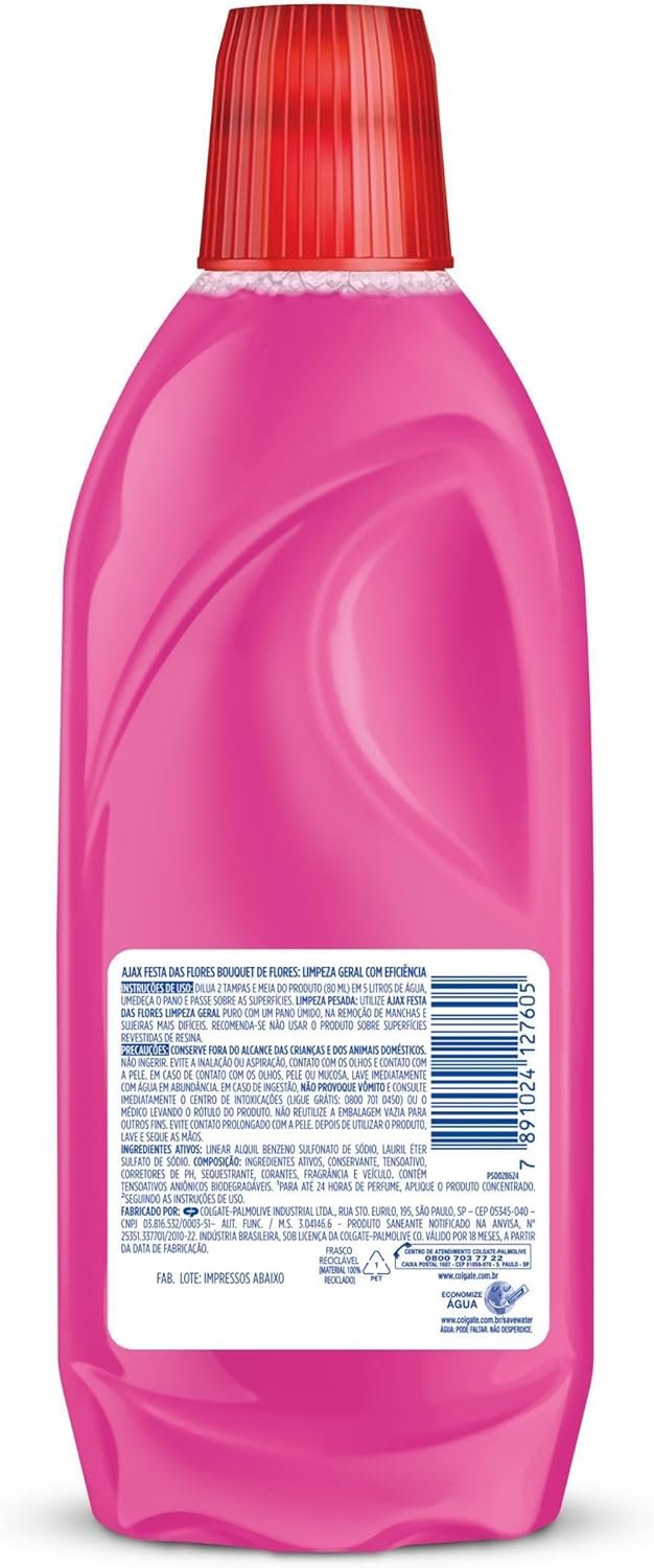Ajax Limpador Diluível Festa Das Flores Bouquet De Flores 500Ml - Imagem 6