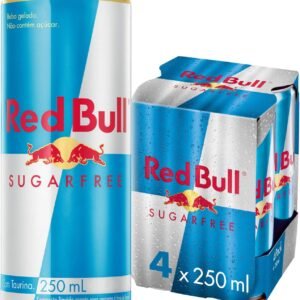 Pack de 4 Latas Red Bull Energético, Sem Açúcar, 250ml Pack de 4 Latas Red Bull Energético, Sem Açúcar, 250ml