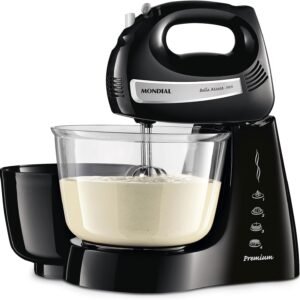 Batedeira Bella Massa, Mondial, Preto/Inox, 500W, 220V – B-23 NP