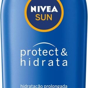 NIVEA SUN Protetor Solar Protect & Hidrata FPS 50 200ml – Com toque seco, rápida absorção e resistente à água, esse protetor solar oferece altíssima proteção ao sol e promove hidratação à pele