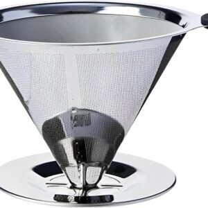 Coador Filtro De Café 103 Inox Peneira Aço Reutilizável Dúravel Sem Uso De Papel Premium