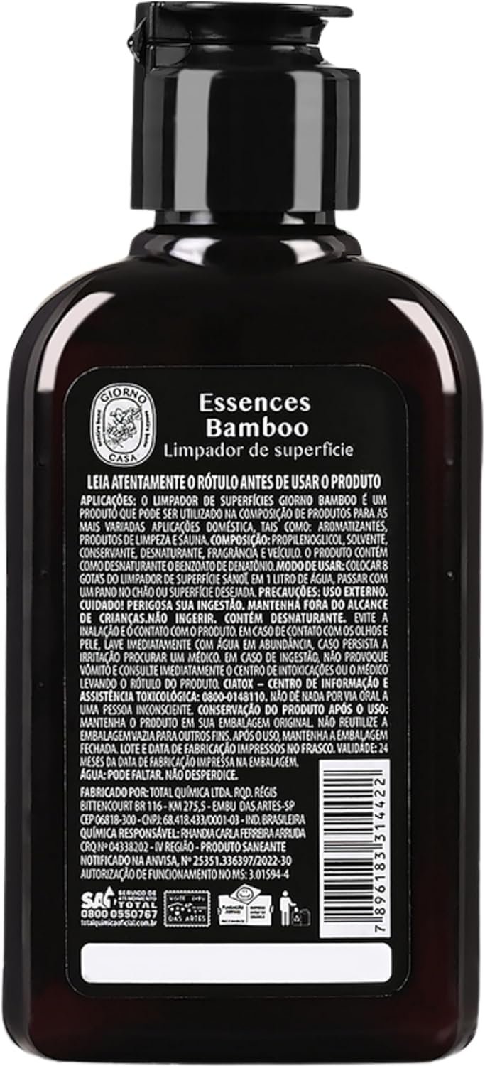 Giorno Casa Limpador Concentrado De Superfície Perfumador Bamboo 120 Ml Marrom - Imagem 2