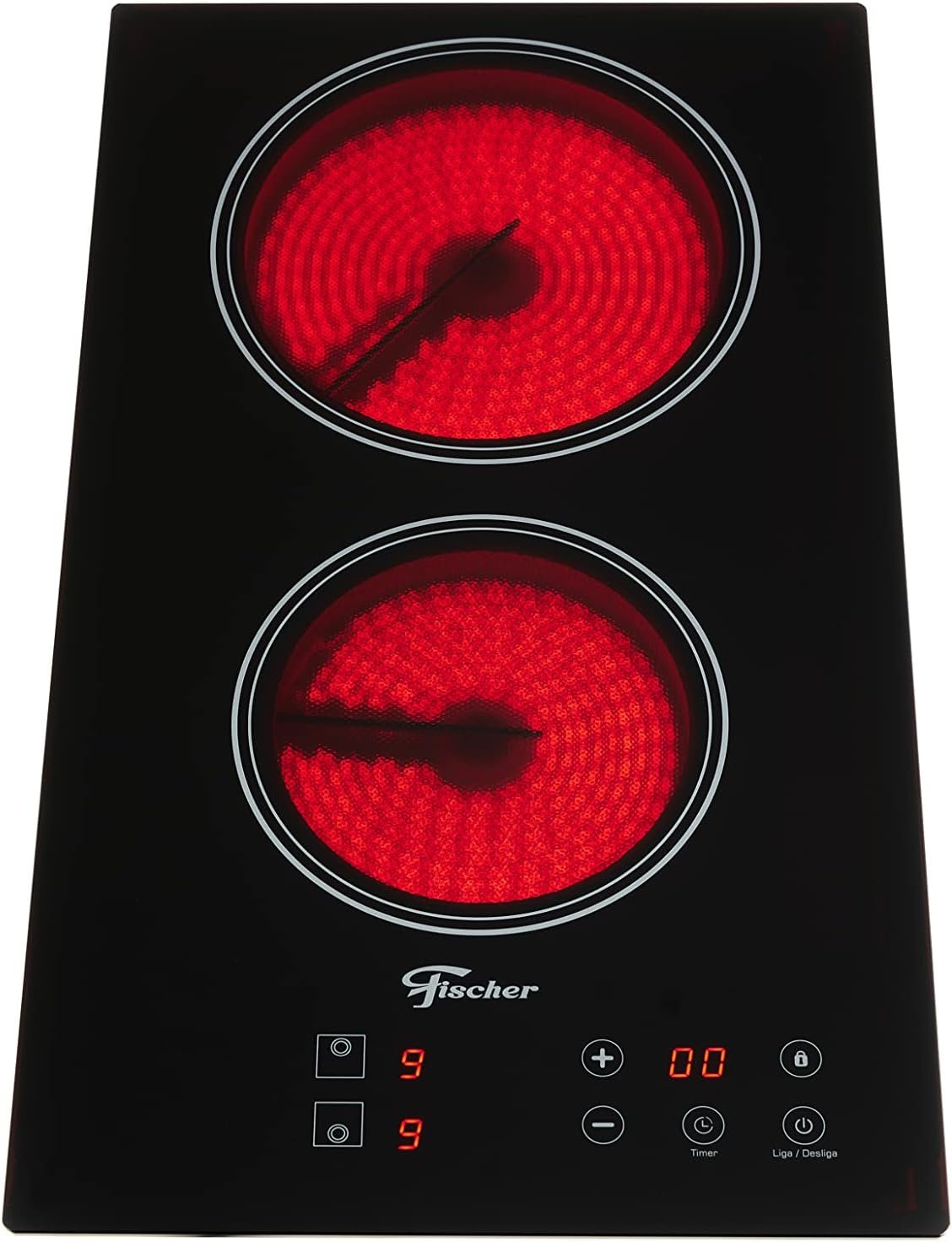 FISCHER COOKTOP ELÉTRICO TOUCH 2 BOCAS MESA VITROCERÂMICA PRETO 220V - 30004-73474