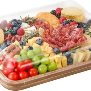 LUMAI Bandeja Grande de Bambu com Tampa Acrílica e Travas – Ideal Para Servir e Conservar Frios, Queijos, Petiscos, Frutas e Bolinhos, Mantendo o Alimento Visível e Protegido LUMAI Bandeja Grande de Bambu com Tampa Acrílica e Travas – Ideal Para Servir e Conservar Frios, Queijos, Petiscos, Frutas e Bolinhos, Mantendo o Alimento Visível e Protegido