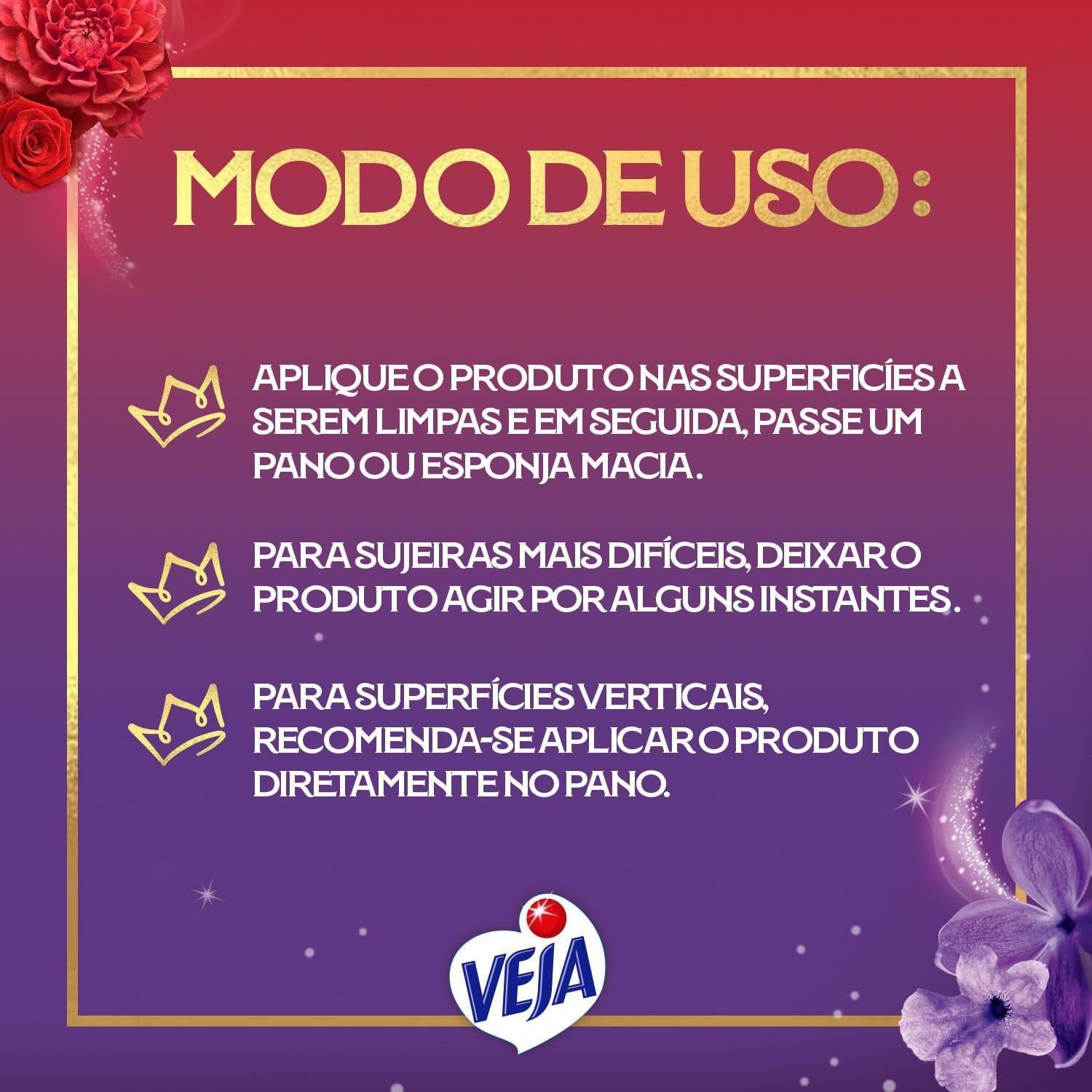 Limpador Multiuso Veja Perfumado Jojo Marcante e Envolvente 500ml - Imagem 4