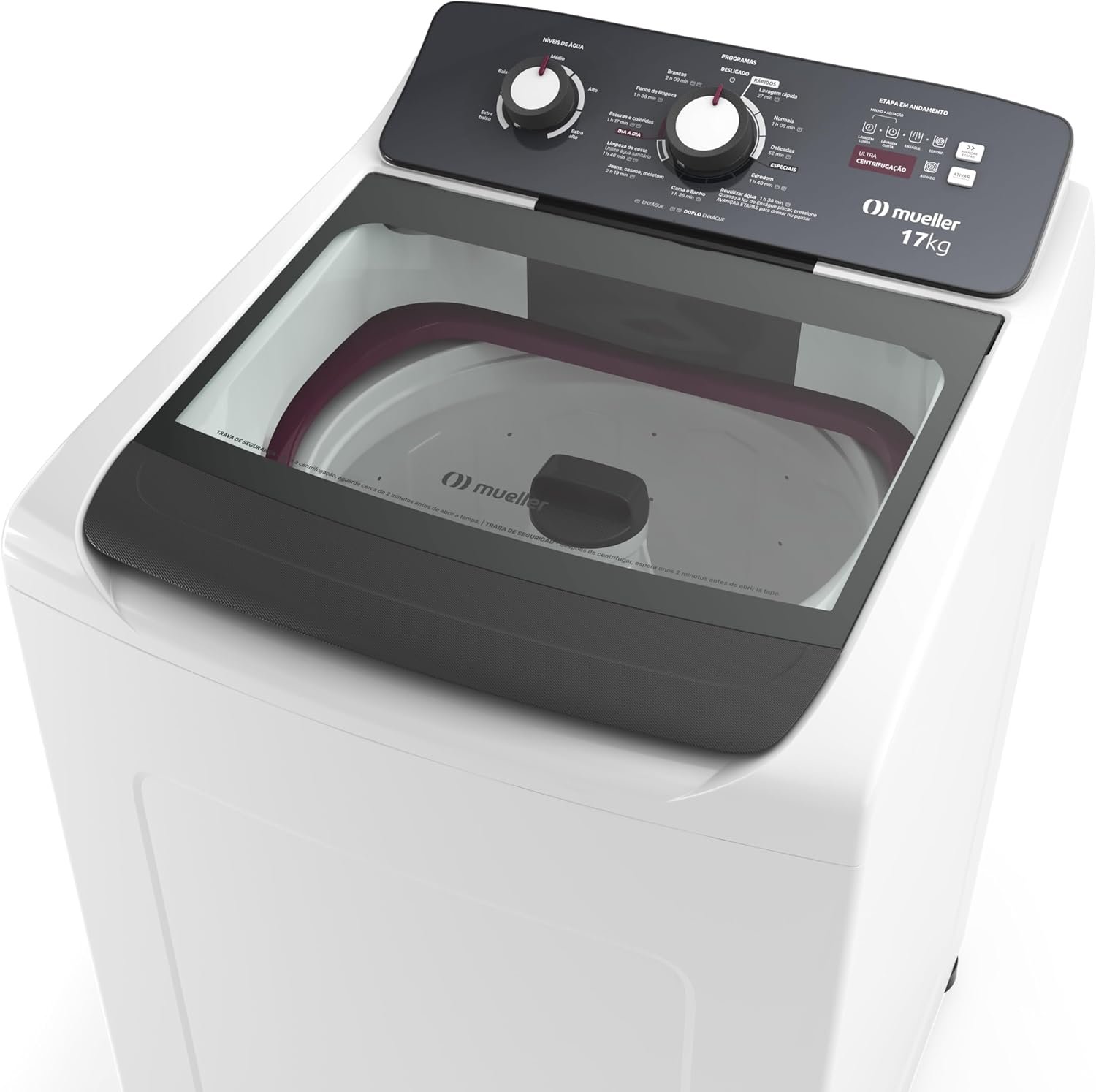 Mueller Máquina de Lavar 17Kg Mueller Automática MLA17 Branco 220V - Imagem 2