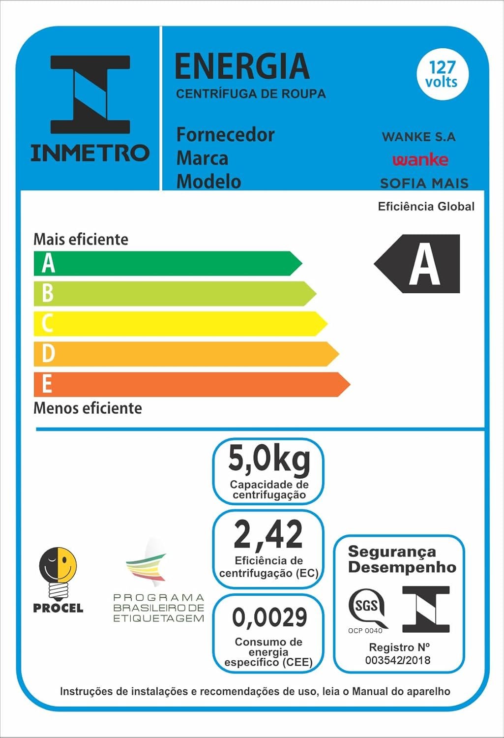 CENTRIFUGA DE ROUPAS SOFIA II MAIS BLACK 15kg 220V 60Hz - Imagem 4