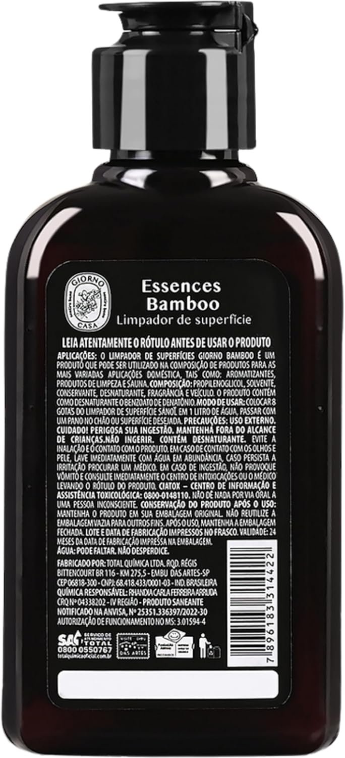Giorno Casa Limpador Concentrado De Superfície Perfumador Bamboo 120 Ml Marrom - Imagem 3