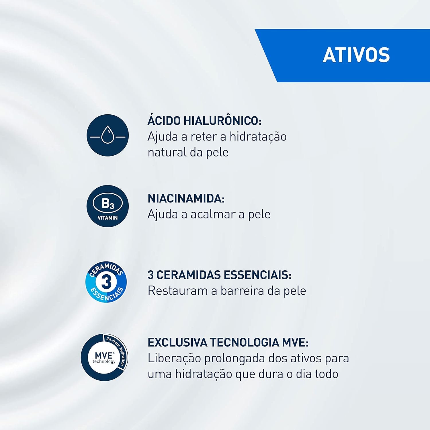 CeraVe Loção Facial Hidratante PM, Textura Ultraleve, Hidratação Suave e Rápida Absorção, com Ceramidas Essenciais e Ácido Hialurônico, Sem Perfume e Hipoalergênica, 52ml - Imagem 6