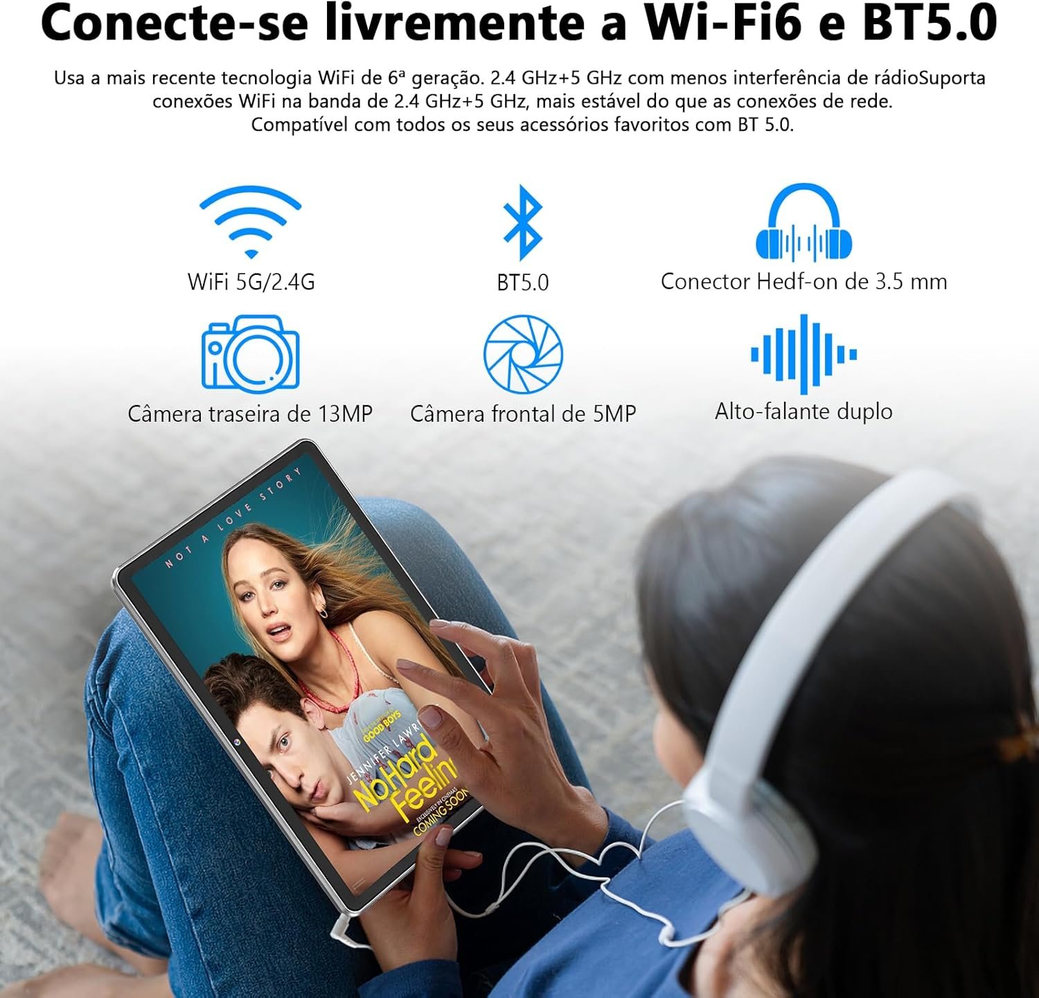 MARVUE Pad M13 Tablet, Android 14, tablet 10,1 polegadas, Com Caixa, 24GB de RAM, tablet 128GB, Expansível até 1TB, Processador Octa-Core,GMS,Wi-Fi, Câmera Traseira de 12MP,Câmera Frontal de 5MP - Imagem 6