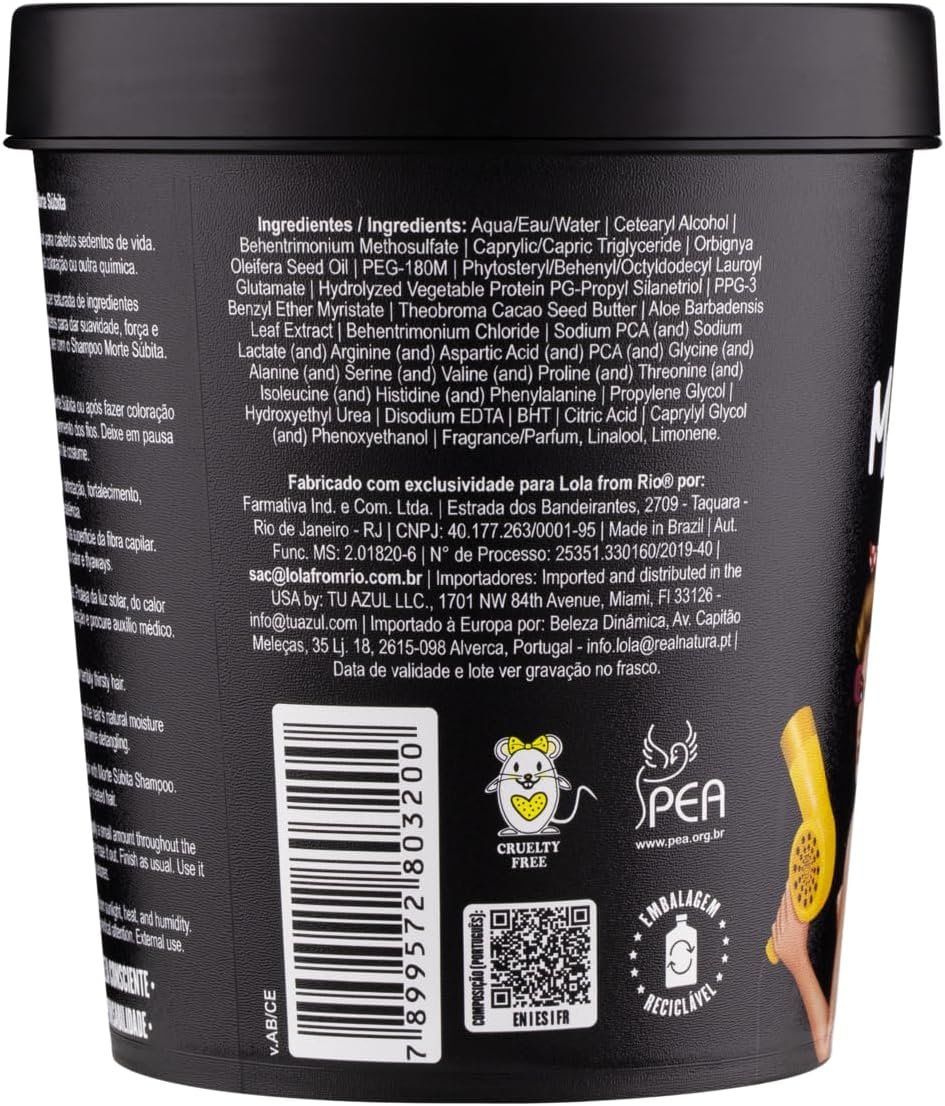 Morte Súbita Máscara Super Hidratante 450g , Lola Cosmetics - Imagem 4