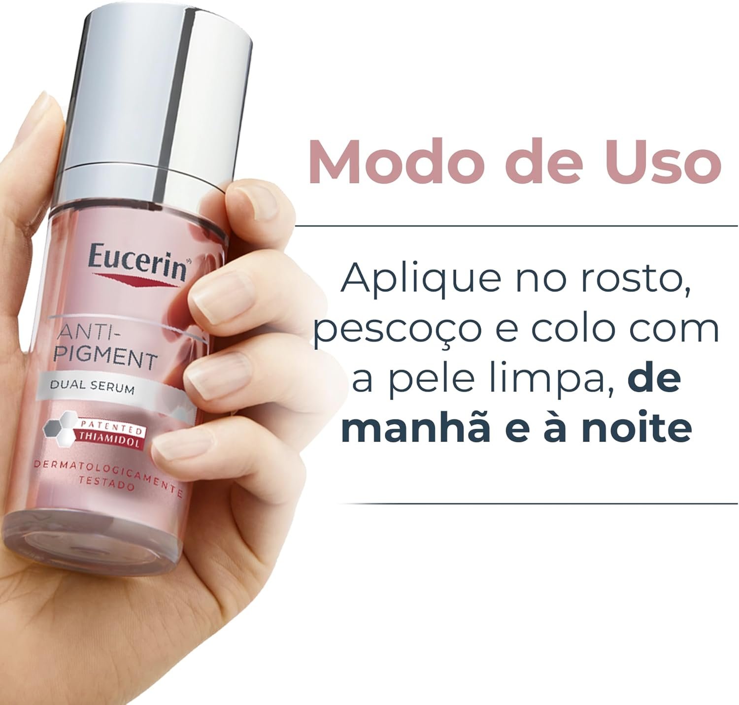 EUCERIN Dual Sérum Facial Antimanchas e Anti-idade 30ml, Anti-Pigment, Clareador, Thiamidol, Ácido Hialurônico - Imagem 8
