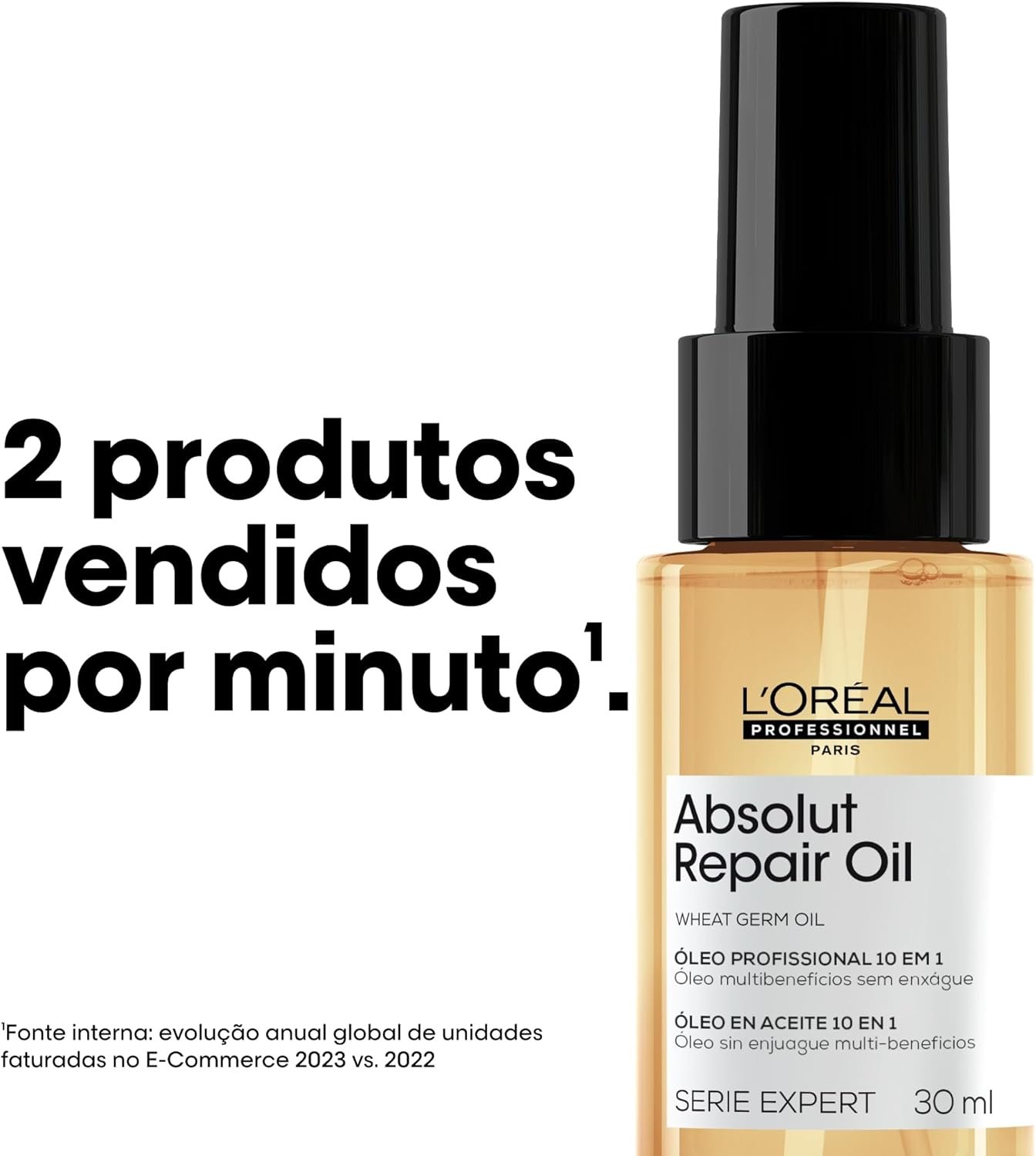 L'Oréal Professionnel Óleo 10 em 1 Absolut Repair | Multi-benefícios para cabelos secos e danificados | Repara e Promove Brilho | Com Gold Quinoa e Proteínas - Imagem 6