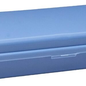 Estojo Plastico Plus Azul Pastel, Waleu, 10080028, Azul