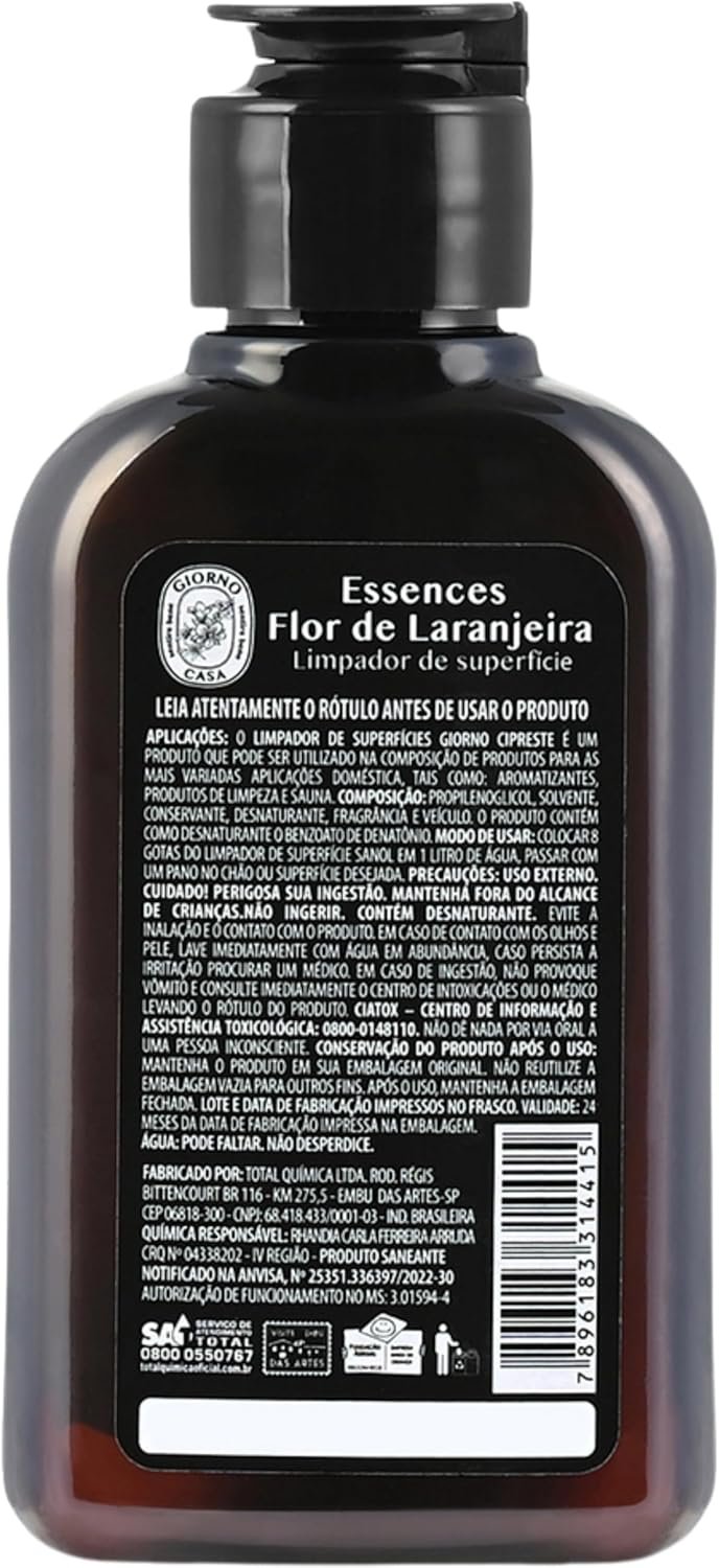 Giorno Casa Limpador Concentrado De Superfície Perfumador Flor De Laranjeira 120 Ml Marrom - Imagem 2