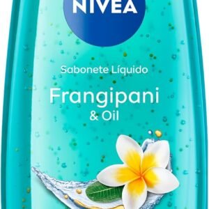NIVEA Sabonete Líquido Frangipani & Oil 250ml – Fragrância da flor frangipani com pérolas de óleo, sensação de pele macia e hidratada