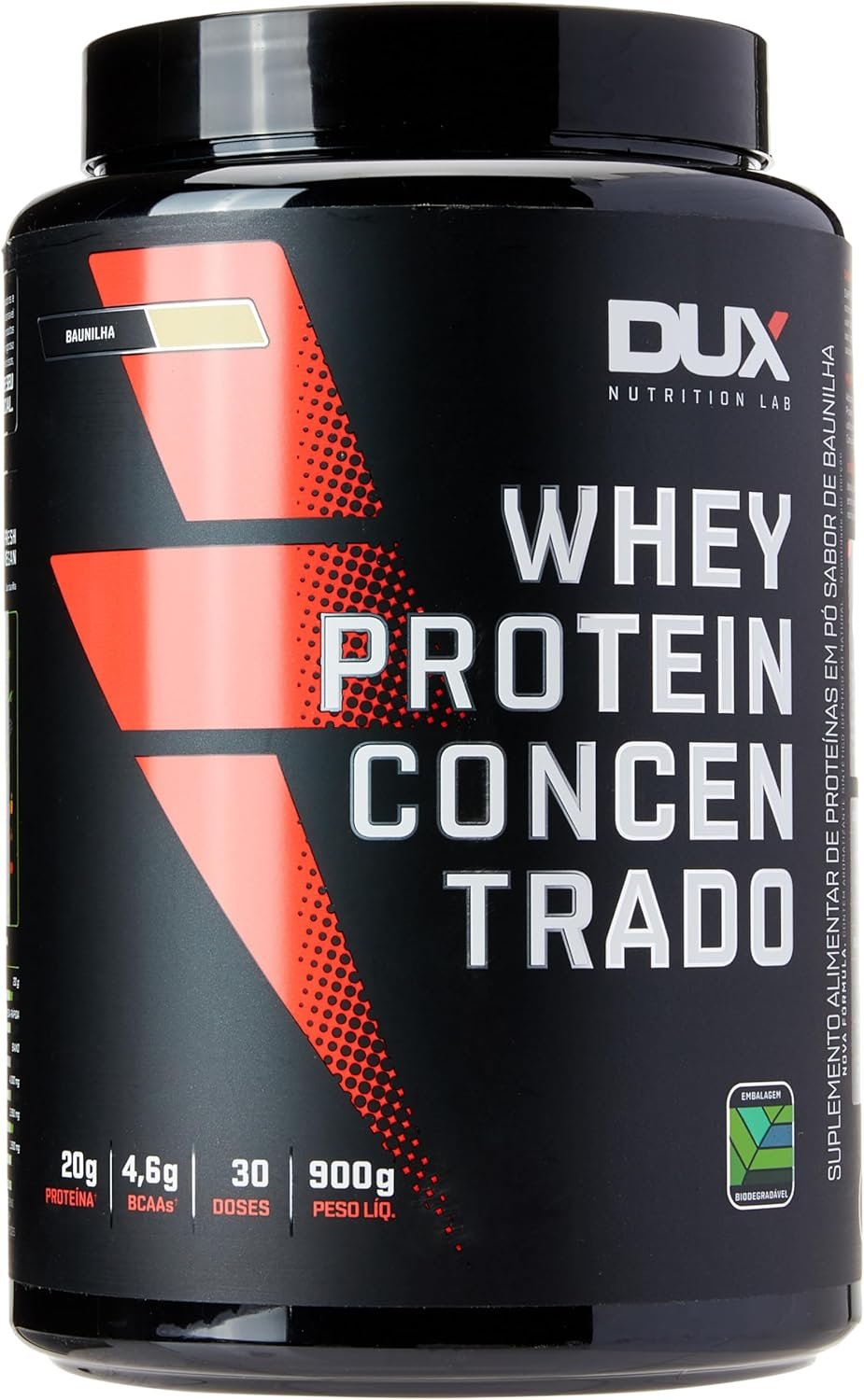 Whey Protein Concentrado Baunilha Pote 900g – Contribui para o Ganho Muscular Hipertrofia – Dux Human Health (Embalagem pode variar) - Imagem 2