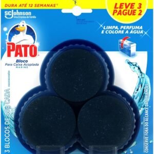 Pato Desodorizador Sanitário Caixa Acoplada Marine, Limpeza Banheiro, Leve 3 Pague 2, 40g