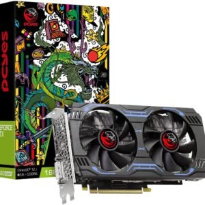 PLACA DE VIDEO NVIDIA GEFORCE GTX 1660 SUPER GDDR6 6GB 192BITS DUAL-FAN GRAFFITI SERIES – PA1660S6GR6DF – PCYES, Cor: Preto