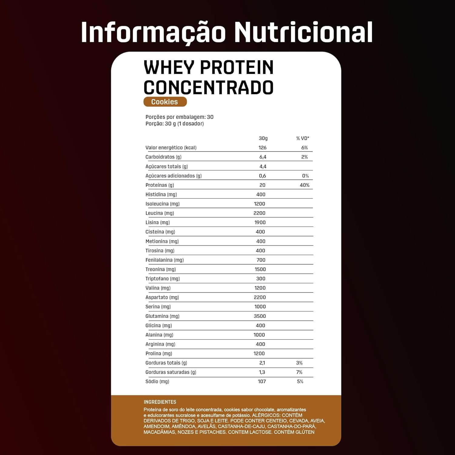 Whey Protein Concentrado Cookies Refil 1.8kg – Contribui Para o Ganho Muscular Hipertrofia – Dux Human Health - Imagem 4