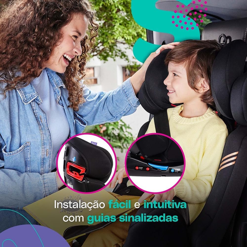 Cosco Kids, Cadeirinha Progress, 0 a 36kg, Cinza Mescla - Imagem 6