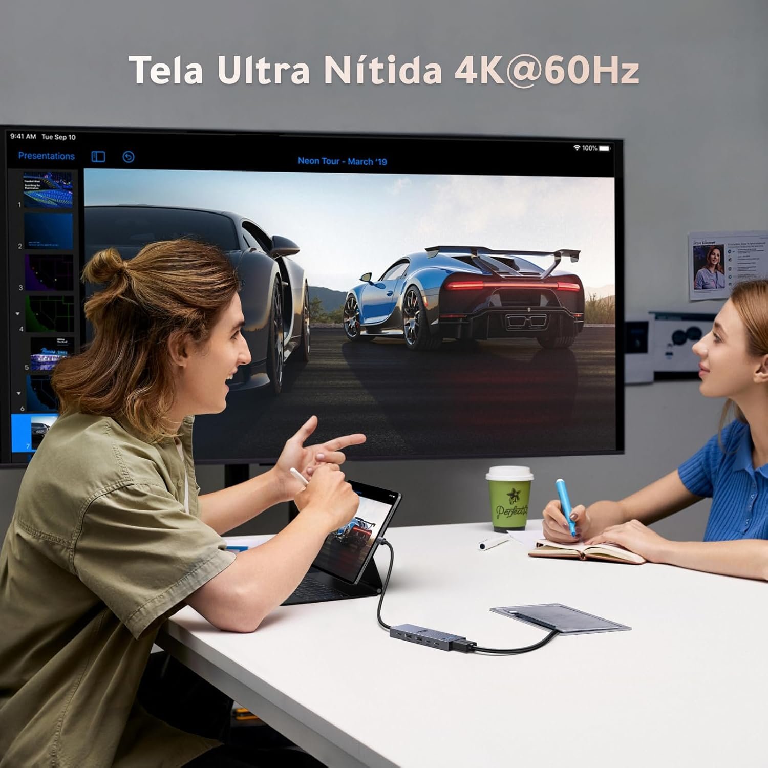 Hub 6 em 1 UGREEN Revodok Pro, USB-C, 10 Gbps, 4K, 60 Hz, HDMI, Energia de Energia de 100 W, para MacBook Pro/Air, iPad Pro, Thinkpad Rog Ally - Imagem 3