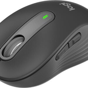 Mouse Sem Fio Logitech Signature M650 com Design de Tamanho Compacto, Clique Silencioso, Botões Laterais Personalizáveis, Conexão USB e Bluetooth – Grafite