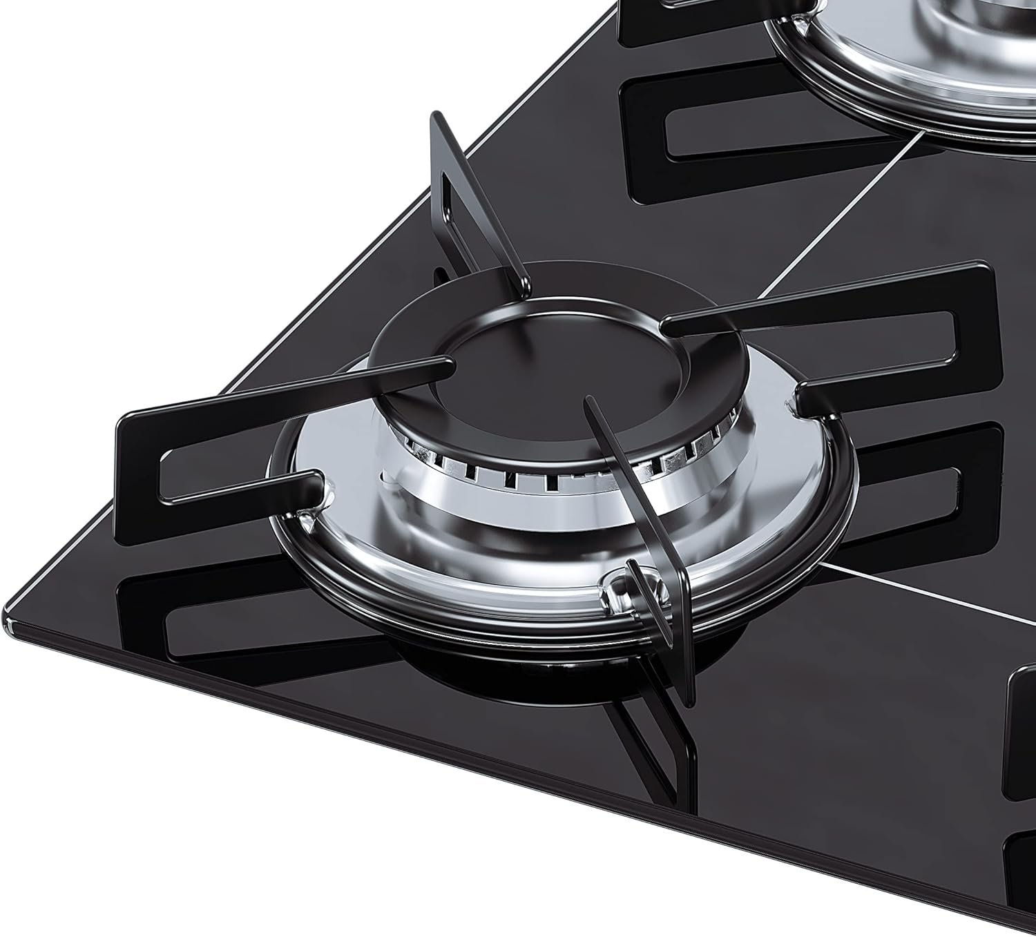 Cooktop 4 bocas Chamalux ultra chama Bivolt Trempe de Chapa Preto - Imagem 4