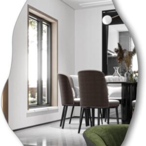 Espelho Decorativo Orgânico Lapidado 90×60 Moderno – com suporte para fixação